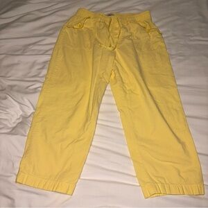 Kim Rogers Sunny Yellow Cropped Pants